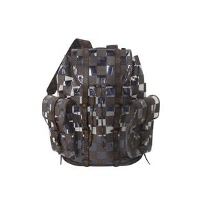 Louis Vuitton Christopher MM Backpack Monogram Chess Brown